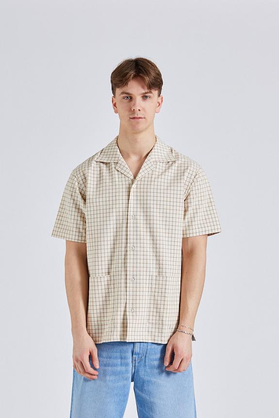 Drôle de Monsieur La Chemise Carreaux Beige